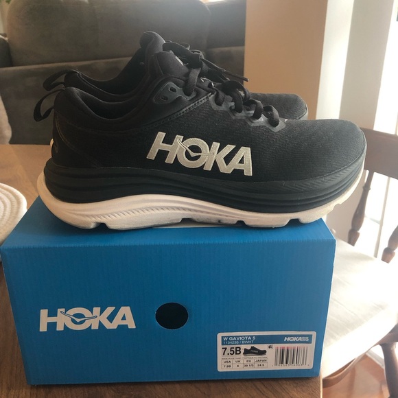 Hoka Shoes - Hoka Womens Gaviota 5 Black Running Shoes